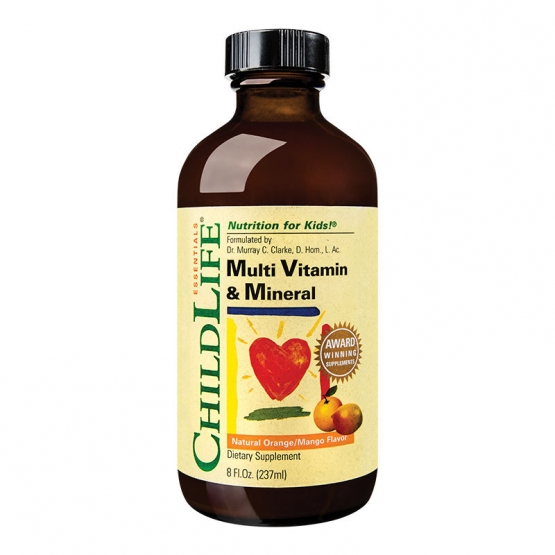 Multi Vitamine & Minerale pentru copii - 237ml (gust de portocale/mango) - CHILDLIFE