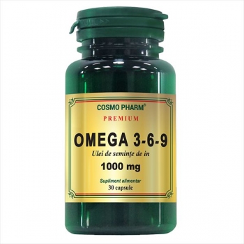 Omega 3-6-9 Ulei de seminte de in 1000 mg