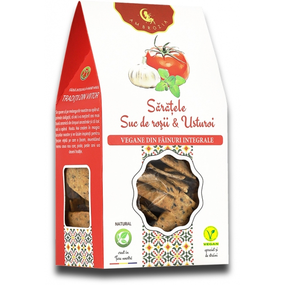Sărățele Suc de Roșii & Usturoi -  125 g - AMBROZIA