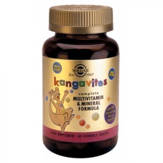 Kangavites Multivitamin&Mineral Formula Berry, 60cps, Solgar