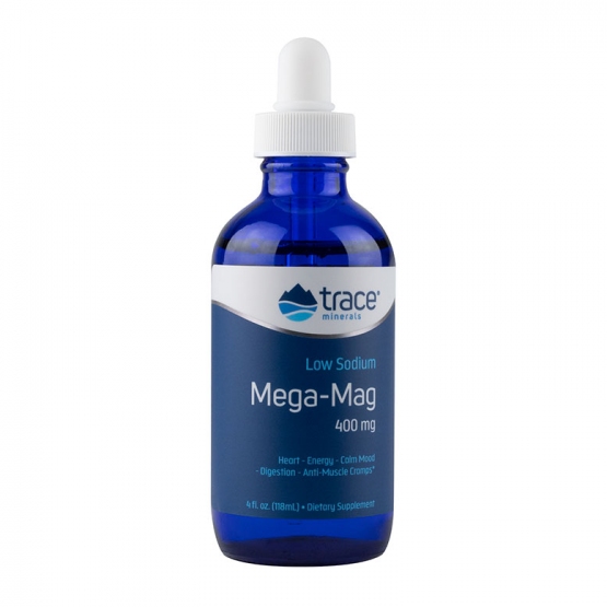 Magneziu lichid ionic - 400 mg - Mega-Mag - 118 ml - TRACE MINERALS
