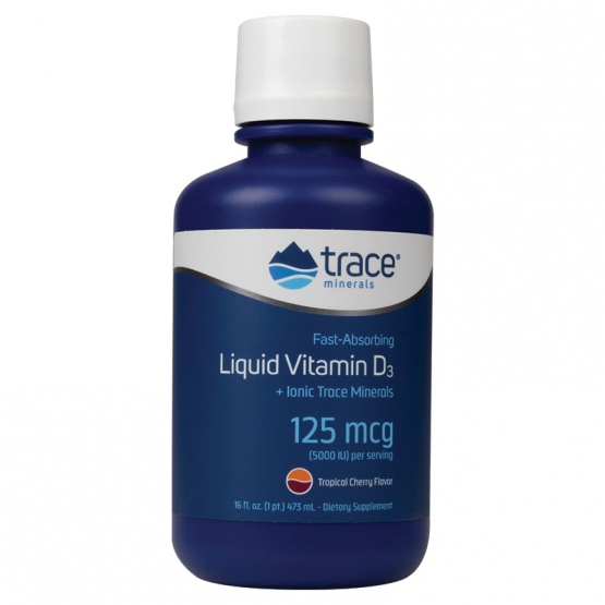 Vitamina D3 - lichid, 125 mcg, aroma cirese tropicale, 47 portii