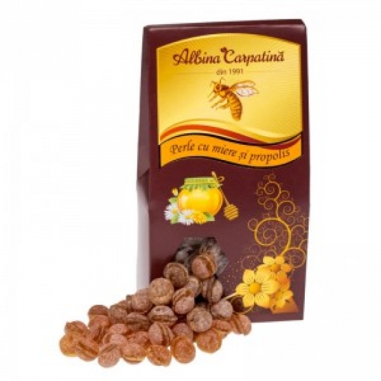 PERLE CU MIERE&PROPOLIS 100GR / Apicola PERLE CU MIERE&PROPOLIS 100GR / Apicola