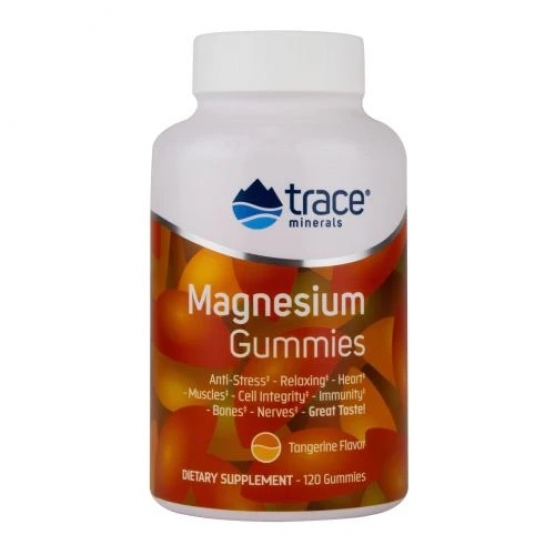 Magneziu tablete gumate , aroma mandarina, 120 tablete